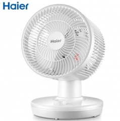 海爾（Haier）空氣循環(huán)扇音靜搖頭臺(tái)式風(fēng)扇家用宿舍臺(tái)扇渦輪對(duì)流電風(fēng)扇小型桌面風(fēng)扇 XHJ1808