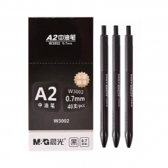 晨光 M＆G 中油圓珠筆 ABPW3002 0.7mm （黑色）40支/盒