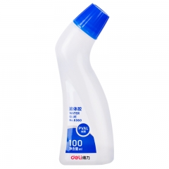 得力 6360 液體膠水 強(qiáng)粘性手工膠水 (100ml彎頭液體膠水) 單瓶裝