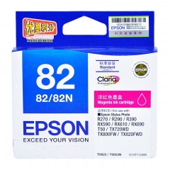 愛普生（EPSON）T0823 洋紅色原裝墨盒C13T112380(適用r290 R390 tx820fw R270 82N)