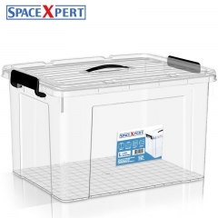 SPACEXPERT 近直角手提高透塑料收納箱65L