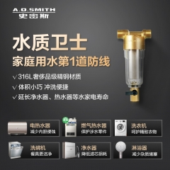 史密斯（A.O.Smith）前置過濾器 凈水器 直沖式設計 無需換芯 PF25C1