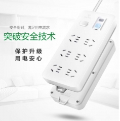 公牛插排額定電流10A 電壓250V 功率2500W總控開關(guān)+漏電保護